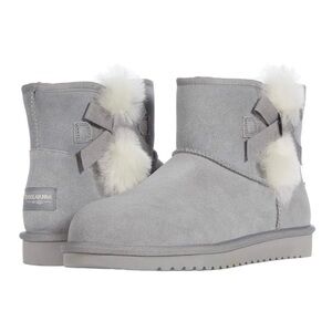 New Ugg Koolaburra Light Gray Wild DoveVictoria Mini Women's Winter Boots Size 9